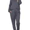 Women's V Neck Waffle Knit Two Piece Lounge Sets (Buy 2 Free Shipping)