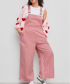 Women's Striped Wide Leg Overalls (Buy 2 Free Shipping)