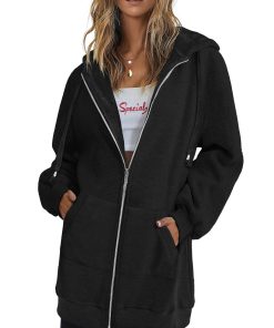 Women's Oversized Hooded Zip Up Fleece Jackets (Buy 2 Free Shipping)