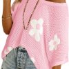 Women's Floral Short Sleeve Crocheted Cover-Up (Buy 2 Free Shipping)