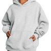 Women's Oversized Fleece Hooded Sweatshirt (Buy 2 Free Shipping)