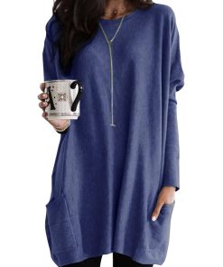 Women's Lightweight Long Sleeve Tunic Top (Buy 3 Free Shipping)