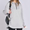 Women's Quarter Zip Oversized Tunic Hoodie (Buy 2 Free Shipping)