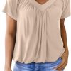 Women's Casual Short Sleeve V Neck Basic T-shirts (Buy 3 Free Shipping)
