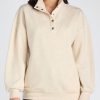 2024 New Mock Neck Henley Pullover Sweatshirt (Buy 2 Free Shipping)