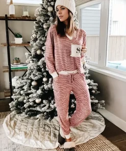 Women's Striped Lounge Pajamas Set (Buy 2 Free Shipping)