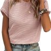 Women's Short Ruffle Sleeve Summer Textured T-Shirts (Buy 3 Free Shipping)